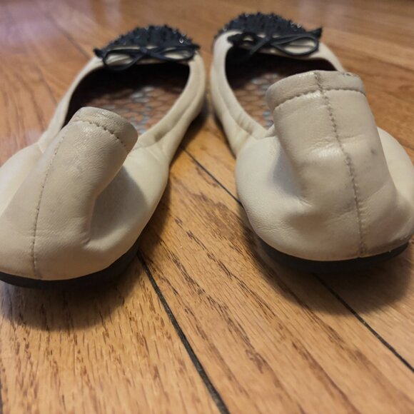 Sam Edelman Beatrix flat, size 11 in ivory and black - Picture 3 of 4